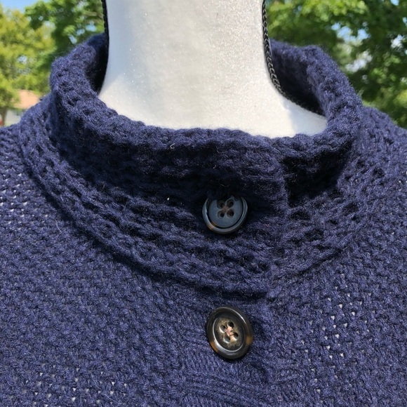 Banana republic navy knit duster sweater - Picture 2 of 8